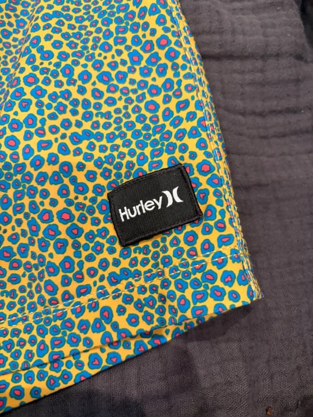 Hurley phantom swim trunks leopard print